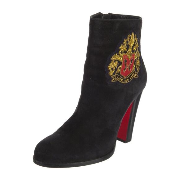 ❤️Christian Louboutin Suede Crest Boots❤️ - Picture 2 of 5